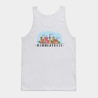 Minneapolis USA Skyline Tank Top